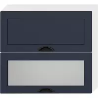 Szafka Kuchenna Adele W80grf/2 Sd Granat Mat/Biały