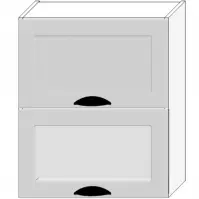 Szafka Kuchenna Adele W60grf/2 Sd Szary Mat/Biały