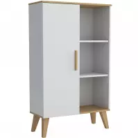 Witryna P Dita white/oak sonoma
