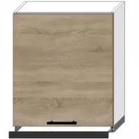 Szafka Kuchenna Bono W60/68 Slim Pl Z Okapem Srebrnym D
