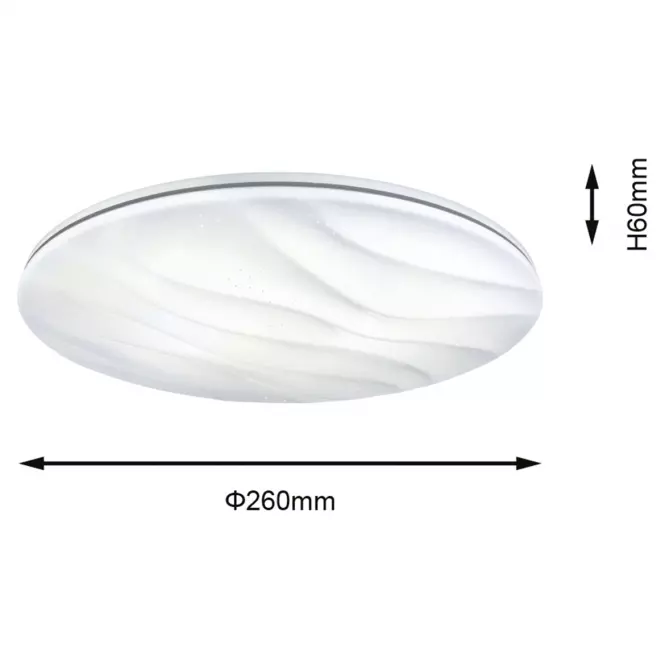 Plafon Wave EK76713  11W 4000K PL1,2