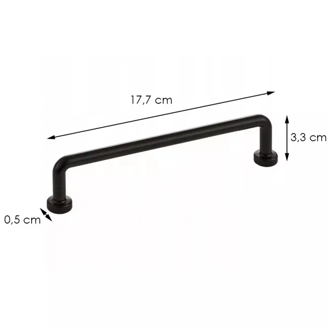 Uchwyt Rurka Loft Black (160)