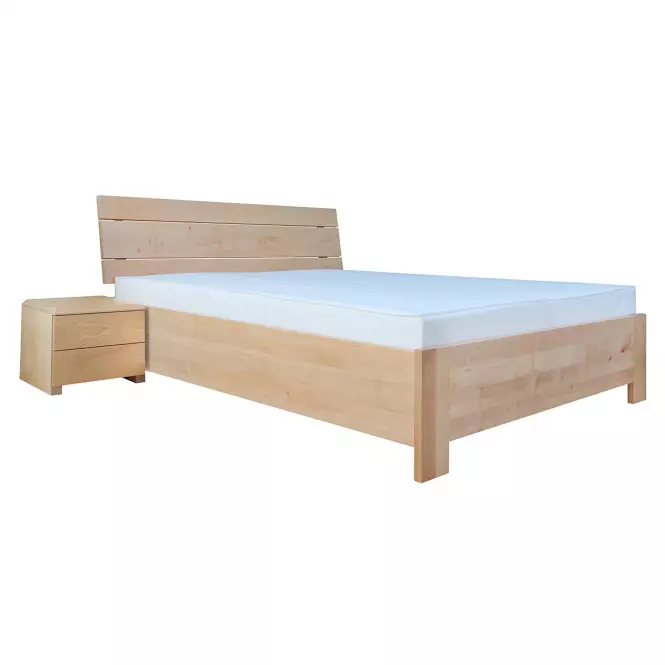 Łóżko Drewniane Halden Plus 160x200 Olcha Naturalna