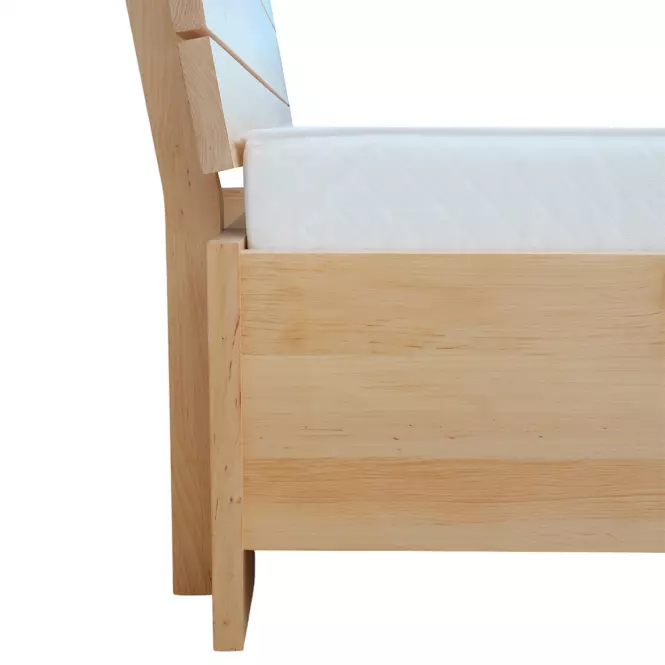 Łóżko Drewniane Halden Plus 160x200 Olcha Naturalna