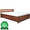 Łóżko Drewniane Lulea Plus 160x200 Olcha wyb. Orzech