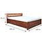 Łóżko Drewniane Lulea Plus 160x200 Olcha wyb. Orzech,3