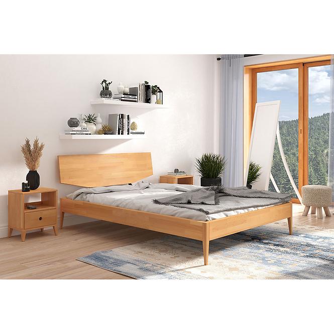 Łóżko Drewniane Bukowe Skandica Sund/160x200/Naturalny