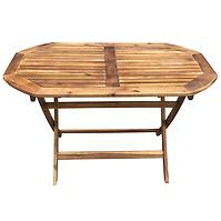 Drewniany owalny stół 120x75x72 cm