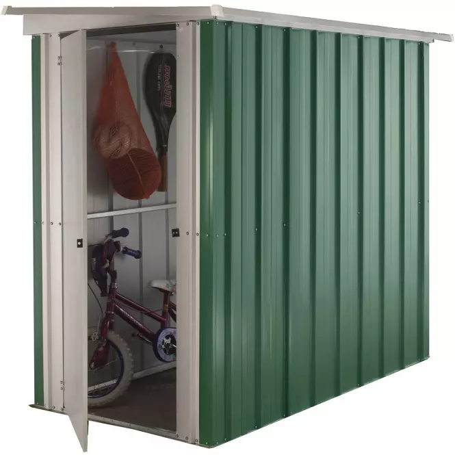 Domek ogrodowy metalowy 54GPE 158x120 cm zielony,2