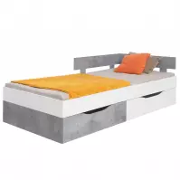 Łożko Sigma Si16  Biały Lux/Beton