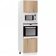 Szafka Kuchenna Zoya D60pk Mv 2133 Pl Dąb Halifax/Bia