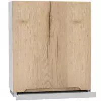 Szafka Kuchenna Zoya W60/68 Slim Pl Z Okapem Srebrnym D