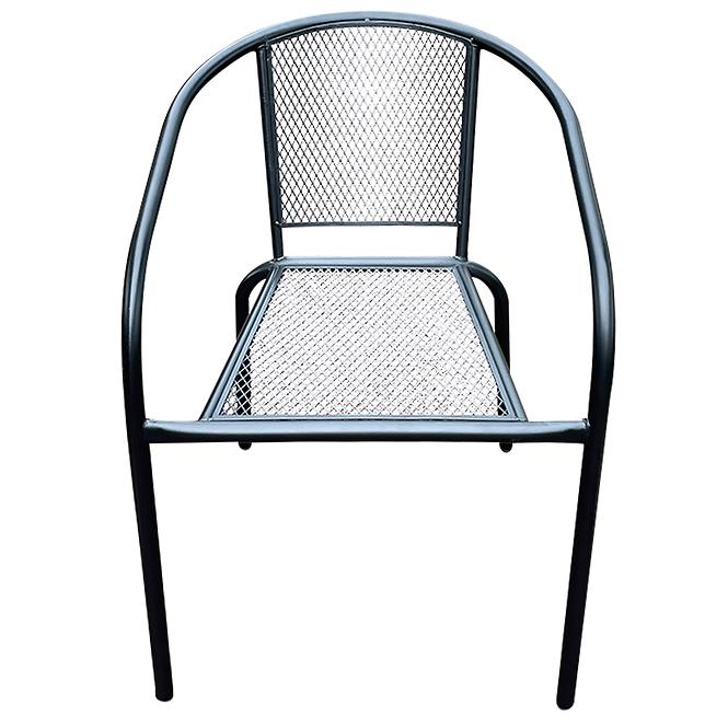 Krzesło ogrodowe metalowe czarne