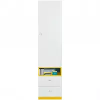 Regał Mobi MO-3 1D2S biały/żółty