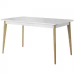 Stół rozkładany Primo PST 140/180x80cm dąb riviera/biały Stół rozkładany Primo PST 140/180x80cm dąb riviera/biały