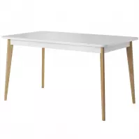 Stół rozkładany Primo PST 140/180x80cm dąb riviera/biały Stół rozkładany Primo PST 140/180x80cm dąb riviera/biały