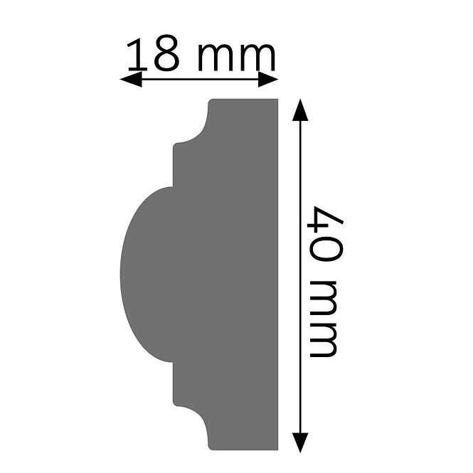 Listwa naścienna LPC-02 – 101 biała mat