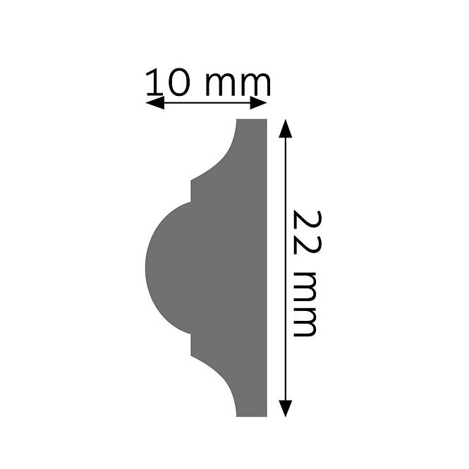 Listwa naścienna LPC-03 – 101 biała mat