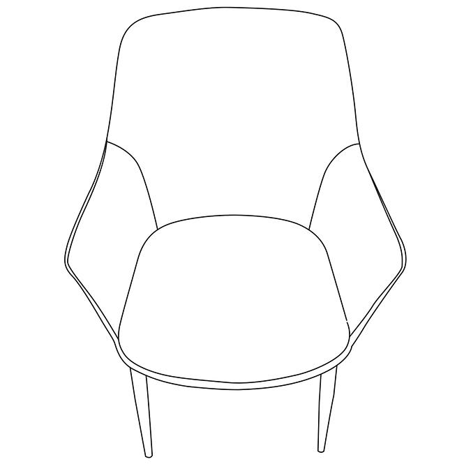 Krzesło DC 286 Parma 5 C.Szary