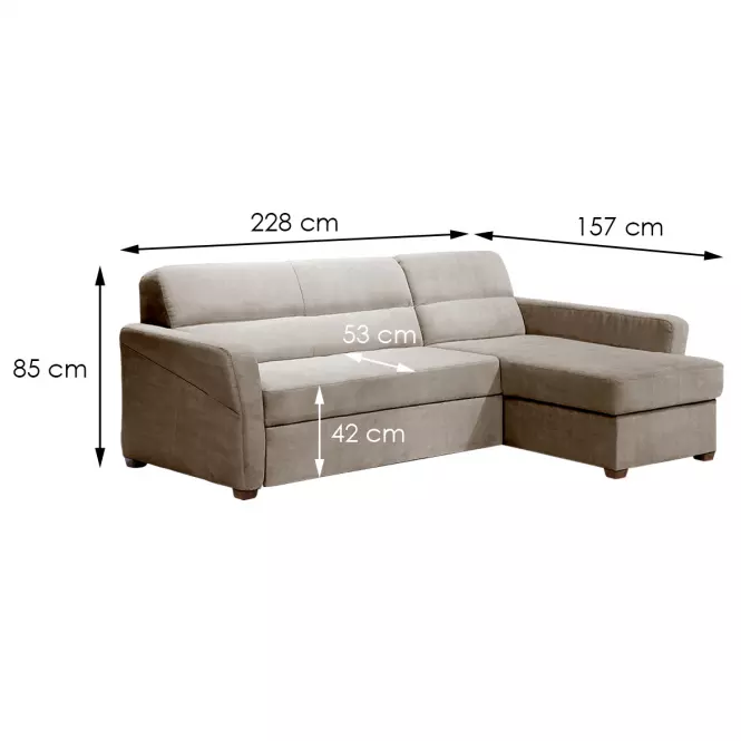Narożnik z funkcją spania Livia Element 06 prawostronny,3