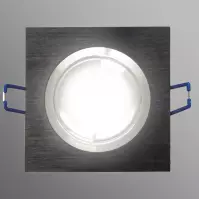 Lampa LED Oczko czarny szczotkowany 3W1 6W 4000K kwadrat
