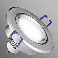 Lampa LED Oczko srebrny błyszczący okrągły 3W1 6W 4000K