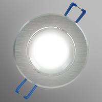 Lampa LED oczko srebrny szczotkowany okrągły 3W1 6W 4000K