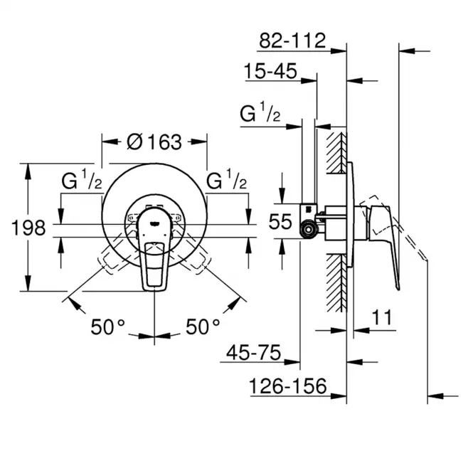 Bateria natryskowa podtynkowa 29084001 Start Loop,2