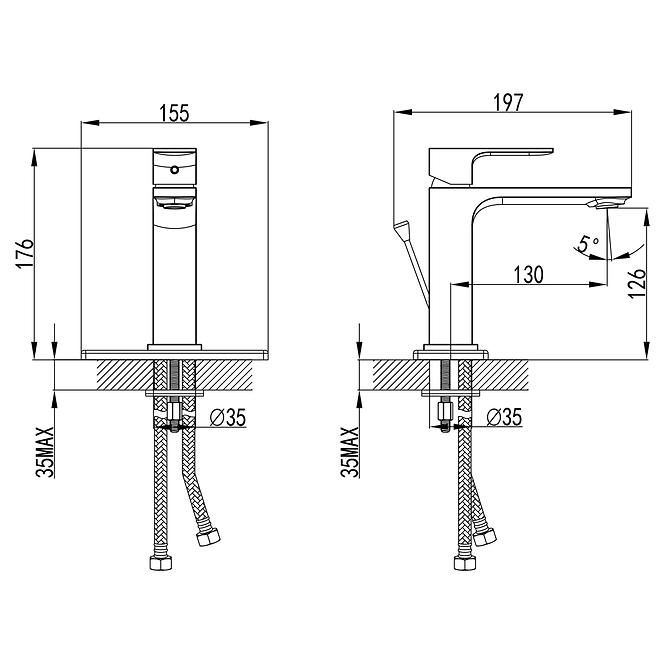 Bateria umywalkowa Fi