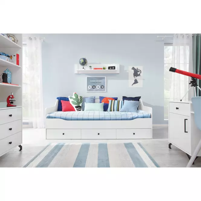 Łóżko Bergen Be 13 Biały Lux/Biały Połysk