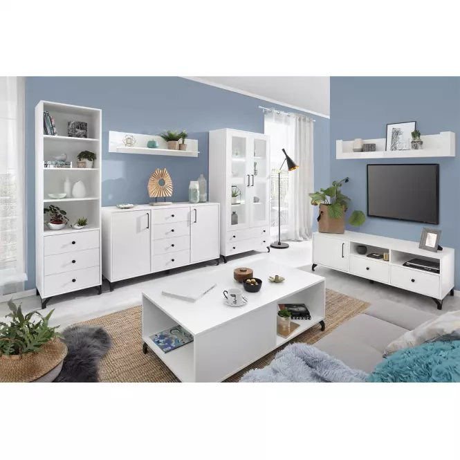 Łóżko Bergen Be 13 Biały Lux/Biały Połysk