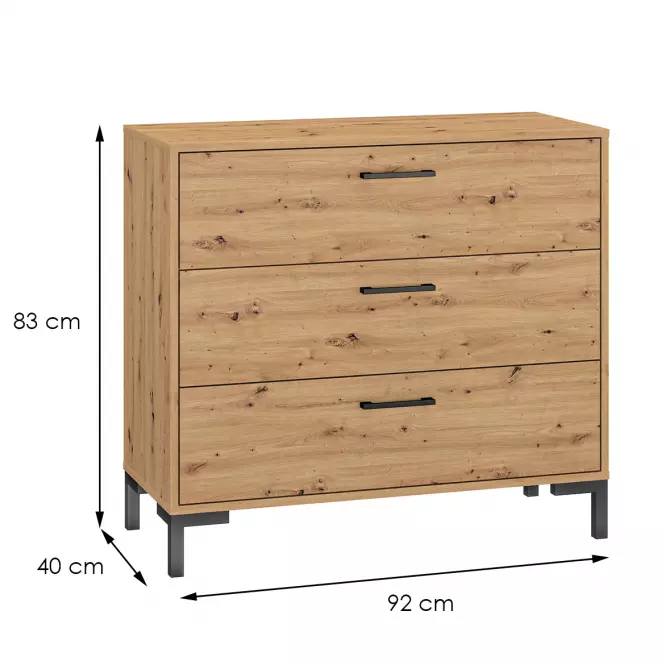 Komoda Nevio 09 Dąb Artisan