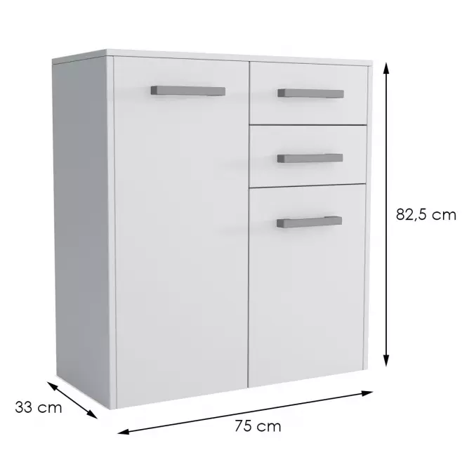 Komoda Scala 2D2S Biała