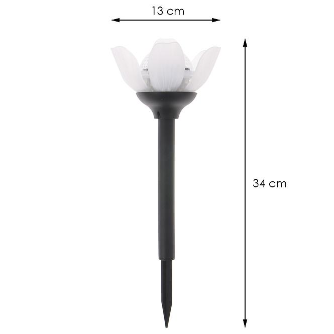 Lampa solarna biały tulipan ST 93