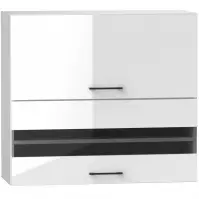 Szafka kuchenna Oscar W80GRF/2 SD biały połysk/biały