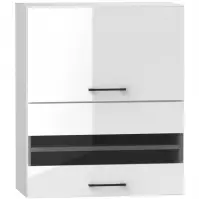 Szafka kuchenna Oscar W60GRF/2 SD biały połysk/biały