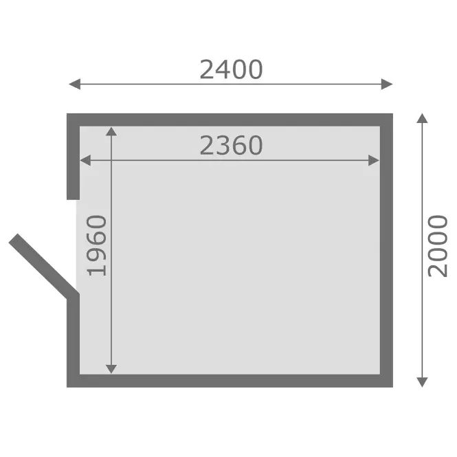 Domek handlowy IRYS 240x200