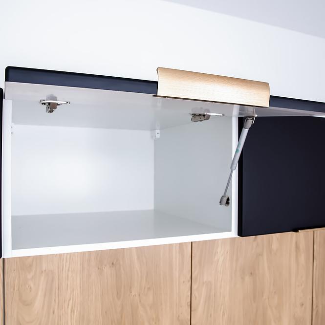 Szafka kuchenna Denis d60pk mv 2133 pl czarny mat/biały