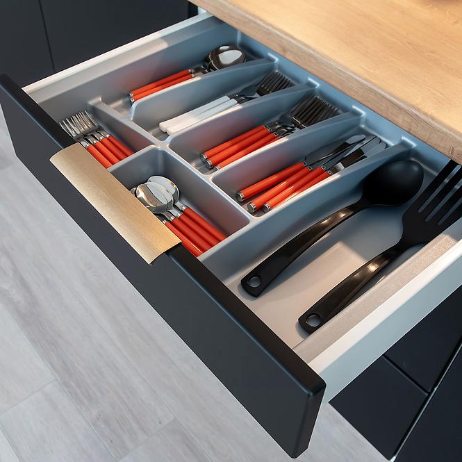 Szafka kuchenna Denis d60pk mv 2133 pl czarny mat/biały