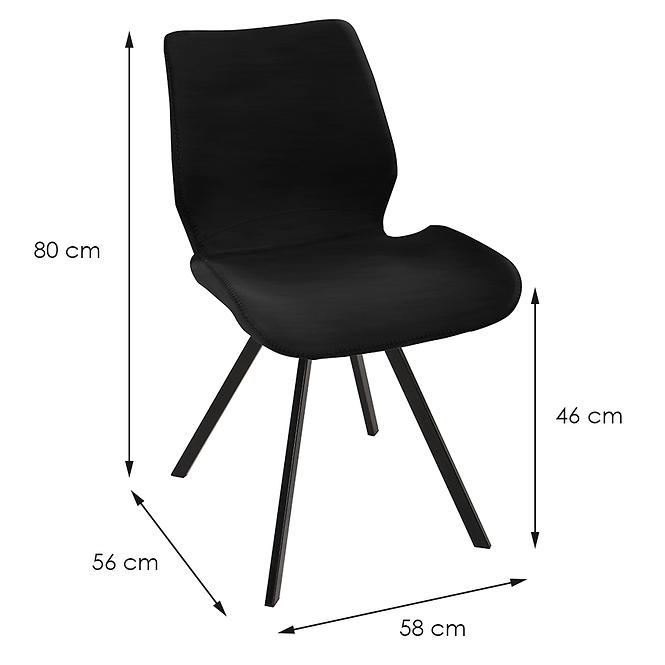 Krzesło Quebec 80112a Black