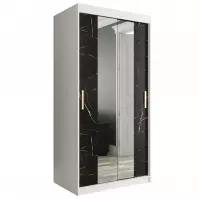 Szafa Marmur T1 100 Biały/Marmur Czarny Szafa Marmur T1 100 Biały/Marmur Czarny