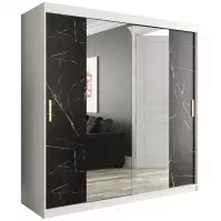 Szafa Marmur T1 200 Biały/Marmur Czarny Szafa Marmur T1 200 Biały/Marmur Czarny
