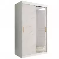 Szafa Marmur T2 120 Biały/Marmur Biały Szafa Marmur T2 120 Biały/Marmur Biały