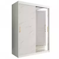 Szafa Marmur T2 150 Biały/Marmur Biały Szafa Marmur T2 150 Biały/Marmur Biały