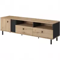 MADIS Stolik RTV 165 B DĄB ARTISAN/ANTRACYT