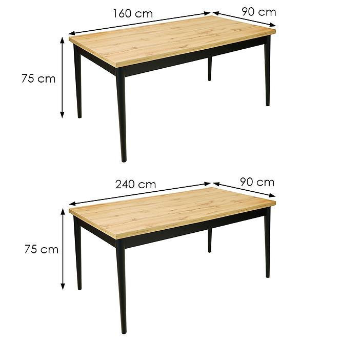 Stół rozkładany Sami ST-25 160/240x90cm