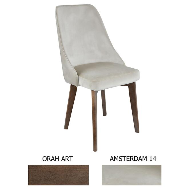 Krzesło Lisa Velvet Amsterdam 14/Orzech