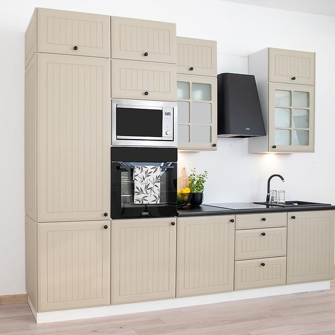 Szafka Kuchenna Irma W60/68 Slim Pl Z Okapem Srebrnym C