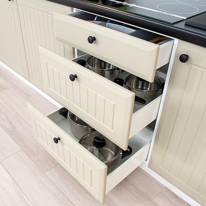 Szafka Kuchenna Irma W60/68 Slim Pl Z Okapem Srebrnym C