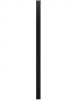 Słup gładki 70X70 ZN + RAL9005